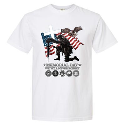 Memorial Day We Will Never Forget Garment-Dyed Heavyweight T-Shirt