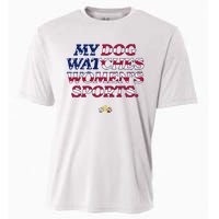 My Dog Watches Women.S Sports Usa Patriotic Stars & Stripes Premium Cooling Performance Crew T-Shirt