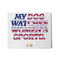 My Dog Watches Women.S Sports Usa Patriotic Stars & Stripes Premium Mousepad