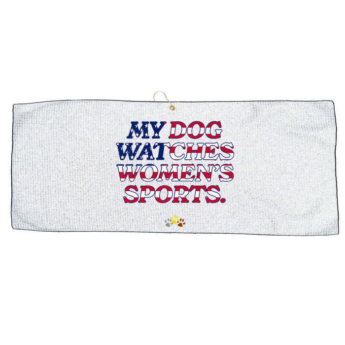 My Dog Watches Women.S Sports Usa Patriotic Stars & Stripes Premium Large Microfiber Waffle Golf Towel