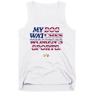 My Dog Watches Women.S Sports Usa Patriotic Stars & Stripes Premium Tank Top