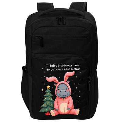 Moo Deng Xmas Story Pin.K Bunny Pajamas Impact Tech Backpack