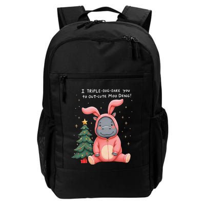 Moo Deng Xmas Story Pin.K Bunny Pajamas Backpack