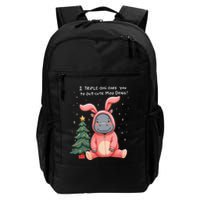 Moo Deng Xmas Story Pin.K Bunny Pajamas Backpack