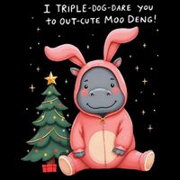 Moo Deng Xmas Story Pin.K Bunny Pajamas 16 in Basic Backpack