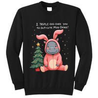 Moo Deng Xmas Story Pin.K Bunny Pajamas Tall Sweatshirt