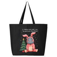 Moo Deng Xmas Story Pin.K Bunny Pajamas 25L Jumbo Tote