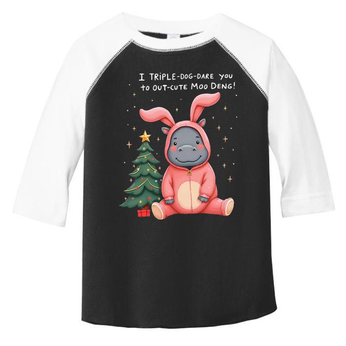 Moo Deng Xmas Story Pin.K Bunny Pajamas Toddler Fine Jersey T-Shirt