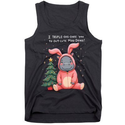 Moo Deng Xmas Story Pin.K Bunny Pajamas Tank Top