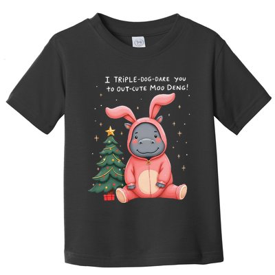 Moo Deng Xmas Story Pin.K Bunny Pajamas Toddler T-Shirt