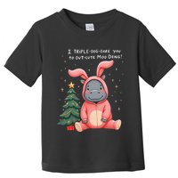 Moo Deng Xmas Story Pin.K Bunny Pajamas Toddler T-Shirt