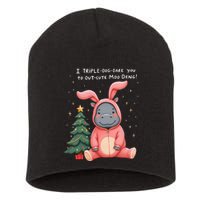 Moo Deng Xmas Story Pin.K Bunny Pajamas Short Acrylic Beanie