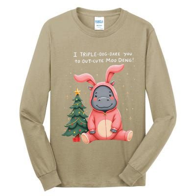 Moo Deng Xmas Story Pin.K Bunny Pajamas Tall Long Sleeve T-Shirt
