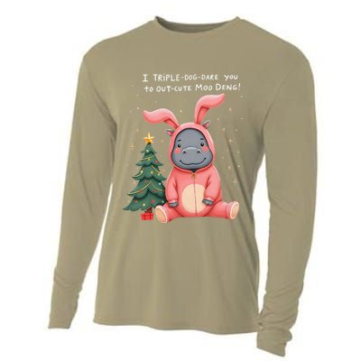 Moo Deng Xmas Story Pin.K Bunny Pajamas Cooling Performance Long Sleeve Crew