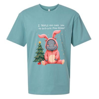 Moo Deng Xmas Story Pin.K Bunny Pajamas Sueded Cloud Jersey T-Shirt