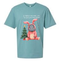 Moo Deng Xmas Story Pin.K Bunny Pajamas Sueded Cloud Jersey T-Shirt