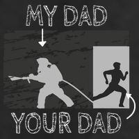My Dad Your Dad Firefighter Son Proud Fireman Rescuer Gift 7 Panel Mesh Trucker Snapback Hat