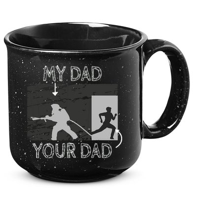 My Dad Your Dad Firefighter Son Proud Fireman Rescuer Gift 15oz Campfire Ceramic Mug