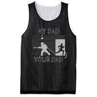 My Dad Your Dad Firefighter Son Proud Fireman Rescuer Gift Mesh Reversible Basketball Jersey Tank