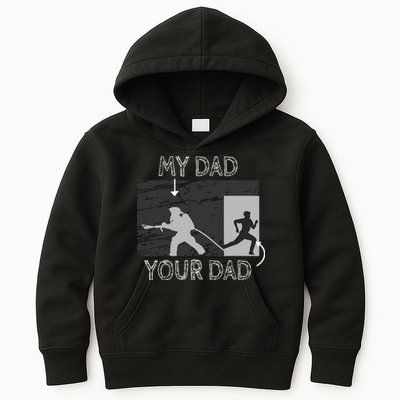 My Dad Your Dad Firefighter Son Proud Fireman Rescuer Gift Kids Hoodie