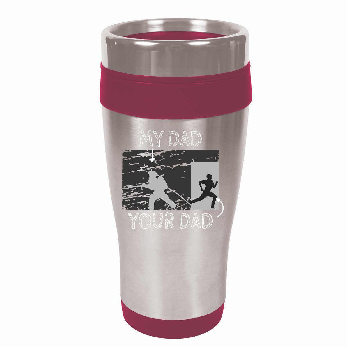 My Dad Your Dad Firefighter Son Proud Fireman Rescuer Gift 16oz Travel Tumbler