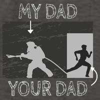 My Dad Your Dad Firefighter Son Proud Fireman Rescuer Gift Vector Backpack