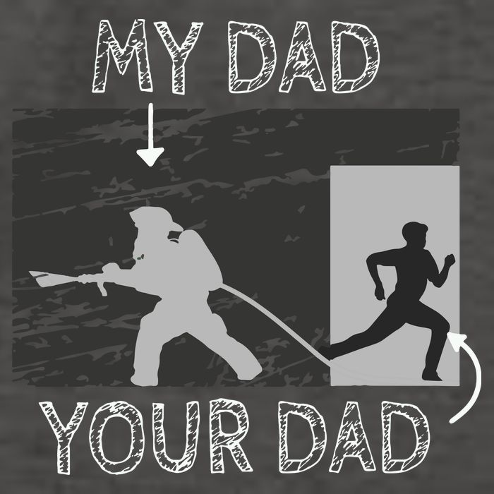 My Dad Your Dad Firefighter Son Proud Fireman Rescuer Gift Vector Backpack