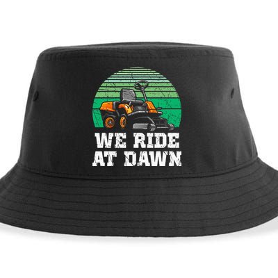 Mowing Dad Yard Work We Ride At Dawn Lawnmower Sustainable Bucket Hat
