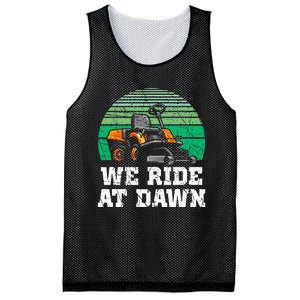 Mowing Dad Yard Work We Ride At Dawn Lawnmower Mesh Reversible Basketball Jersey Tank