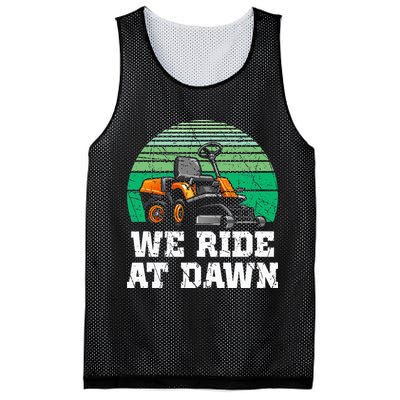 Mowing Dad Yard Work We Ride At Dawn Lawnmower Mesh Reversible Basketball Jersey Tank