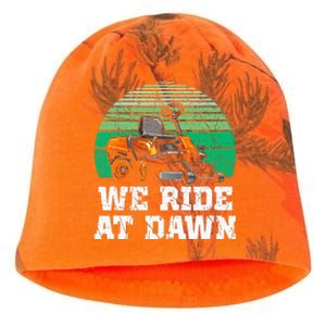 Mowing Dad Yard Work We Ride At Dawn Lawnmower Kati - Camo Knit Beanie