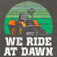 Mowing Dad Yard Work We Ride At Dawn Lawnmower Cotton Canvas Backpack