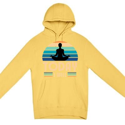 MotherS Day Yoga Gift Premium Pullover Hoodie