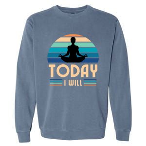 MotherS Day Yoga Gift Garment-Dyed Sweatshirt