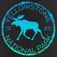 Moose Design Yellowstone National Park Souvenir HikerS Cool Comfort Performance Bucket Hat
