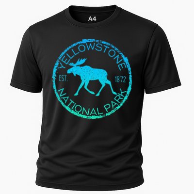 Moose Design Yellowstone National Park Souvenir HikerS Performance Shirt
