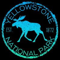 Moose Design Yellowstone National Park Souvenir HikerS Cooling Performance Crew T-Shirt