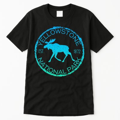 Moose Design Yellowstone National Park Souvenir HikerS Tall T-Shirt