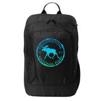 Moose Design Yellowstone National Park Souvenir HikerS City Backpack