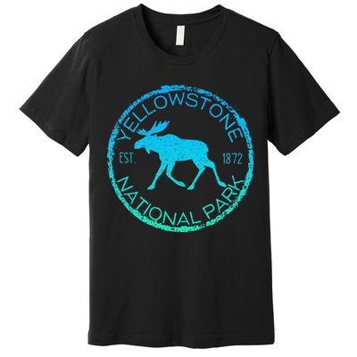Moose Design Yellowstone National Park Souvenir HikerS Premium T-Shirt