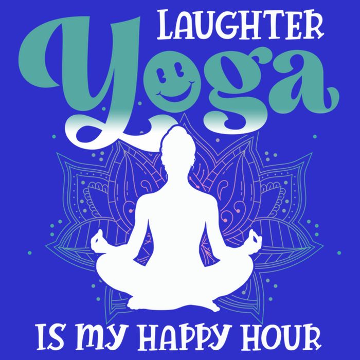 MotherS Day Yoga Lover Laughter Yoga Is My Happy Hour Meaningful Gift Hoodie