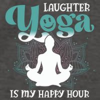 MotherS Day Yoga Lover Laughter Yoga Is My Happy Hour Meaningful Gift Vector Backpack