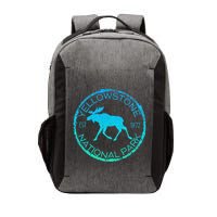 Moose Design Yellowstone National Park Souvenir HikerS Vector Backpack