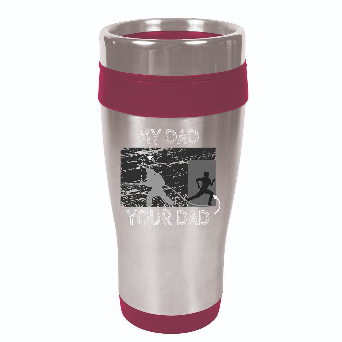 My Dad Your Dad Firefighter Son Proud Fireman Rescuer Gift 16oz Travel Tumbler