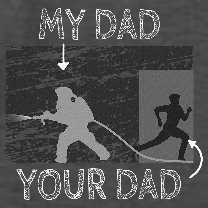 My Dad Your Dad Firefighter Son Proud Fireman Rescuer Gift Vector Backpack