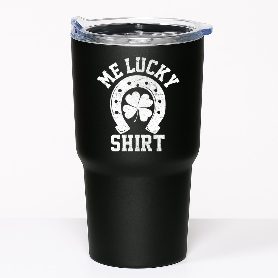 Me Lucky Shirt Horseshoe Tumbler