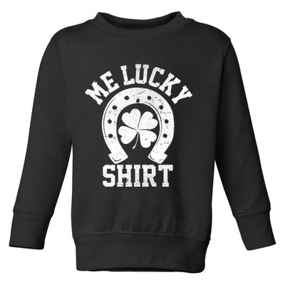 Me Lucky Shirt Horseshoe Toddler Sweatshirt