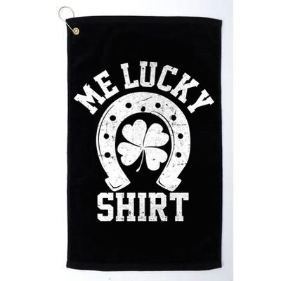 Me Lucky Shirt Horseshoe Golf Towel