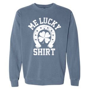 Me Lucky Shirt Horseshoe Garment-Dyed Sweatshirt