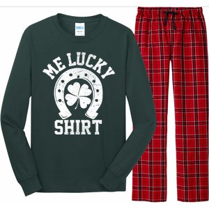 Me Lucky Shirt Horseshoe Long Sleeve Pajama Set